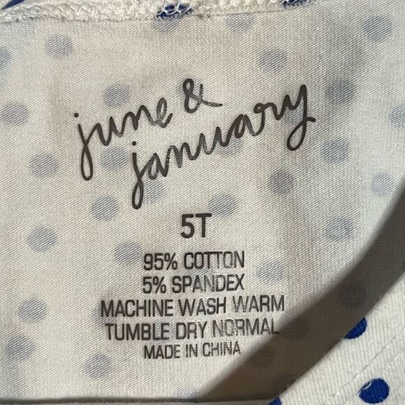 June & January Long Sleeved Tunic Top Size 5T - Picture 5 of 6